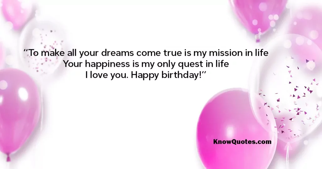 Heart Touching Birthday Wishes for Lover
