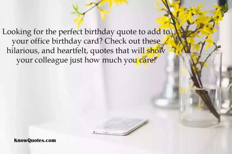 Office Birthday Quotes