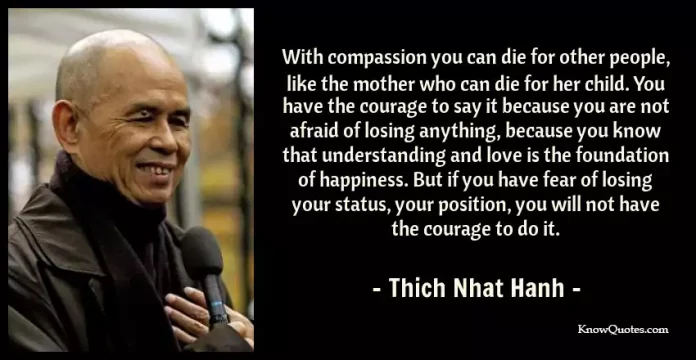 Compassion Thich Nhat Hanh Quotes