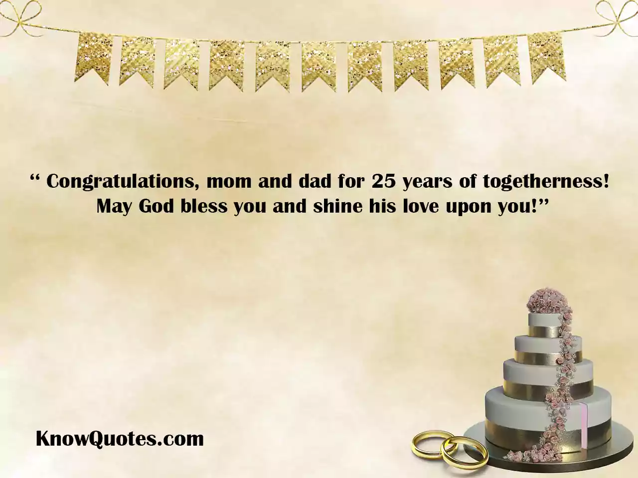 25th Anniversary Messages to a Couple