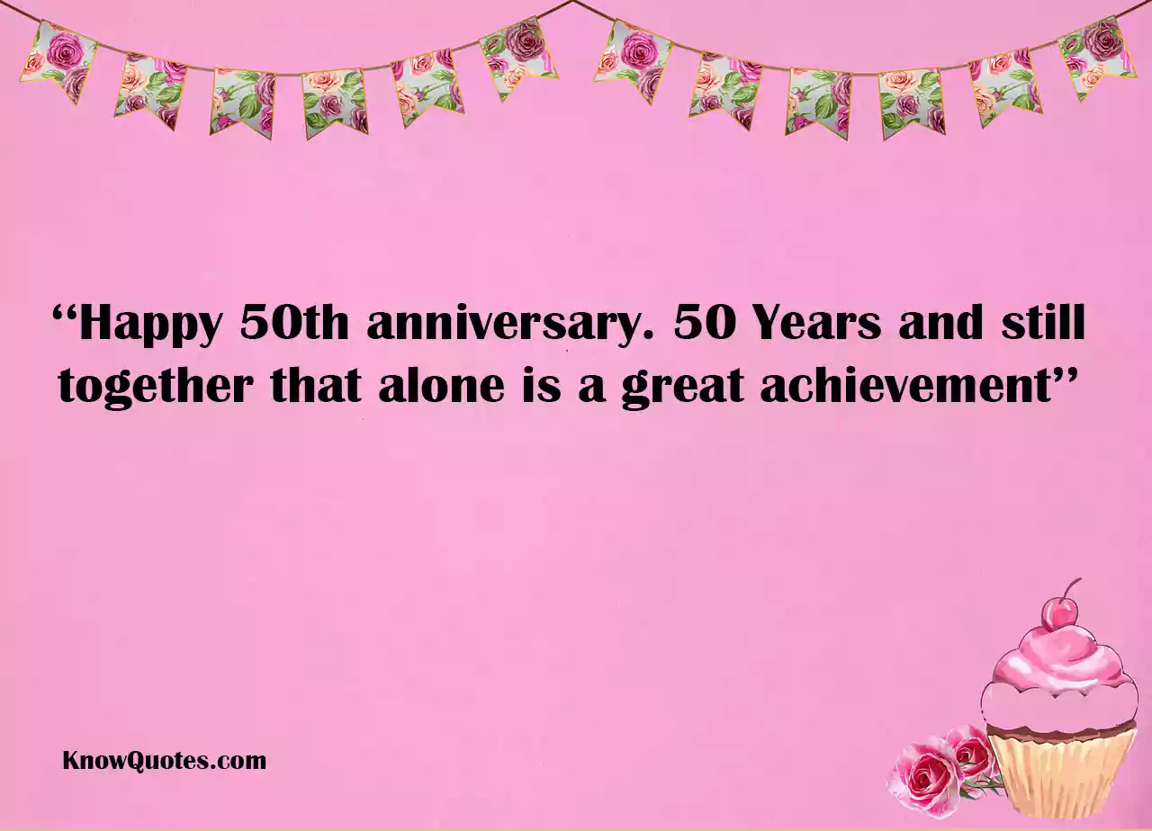 Funny 50th Anniversary Quotes for Parents
