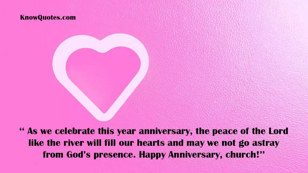 Church Anniversary Meaning