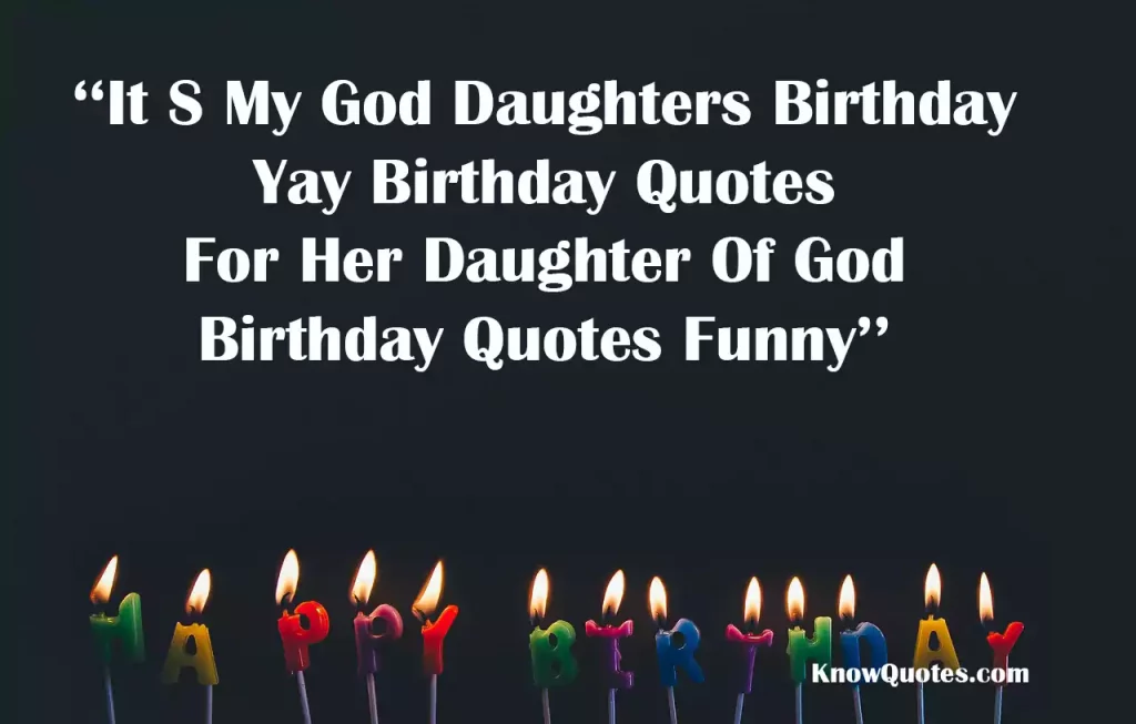 Birthday Wishes for a God Daughter