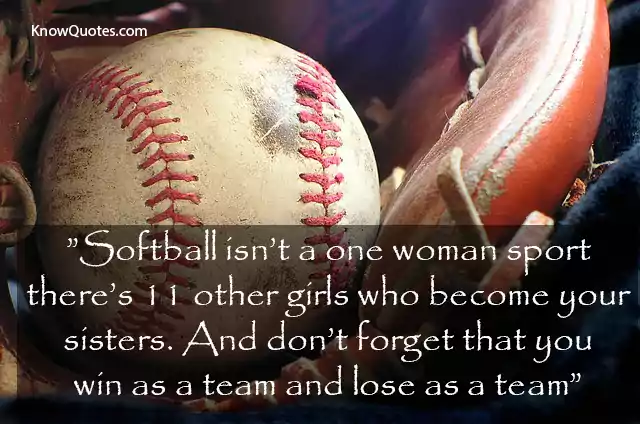 Short Inspirational Softball Quotes