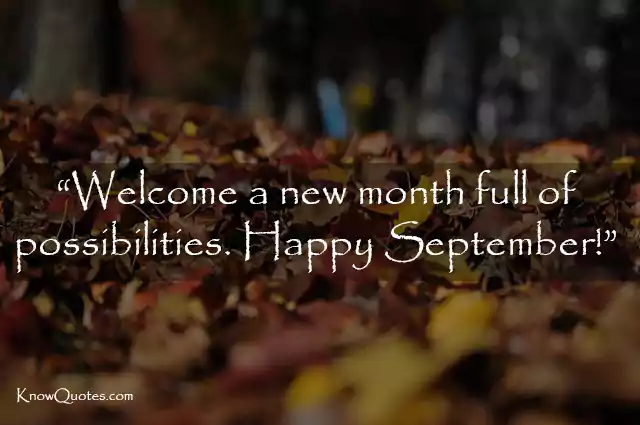 Inspirational Quotes About September