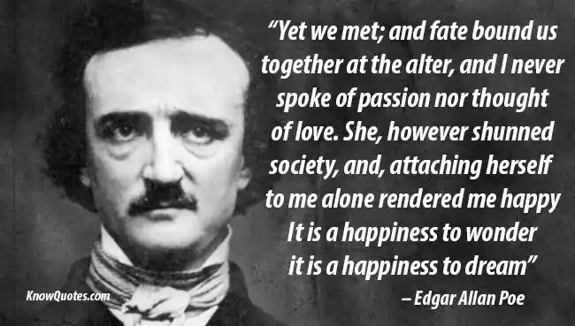 Best Edgar Allan Poe Love Quotes