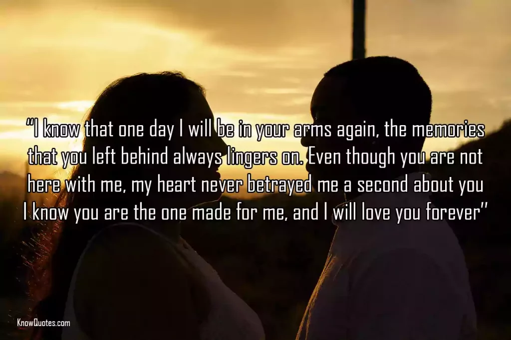 I Promise to Love You Forever Message for Her