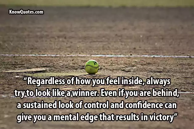 Motivation Positive Softball Quotes