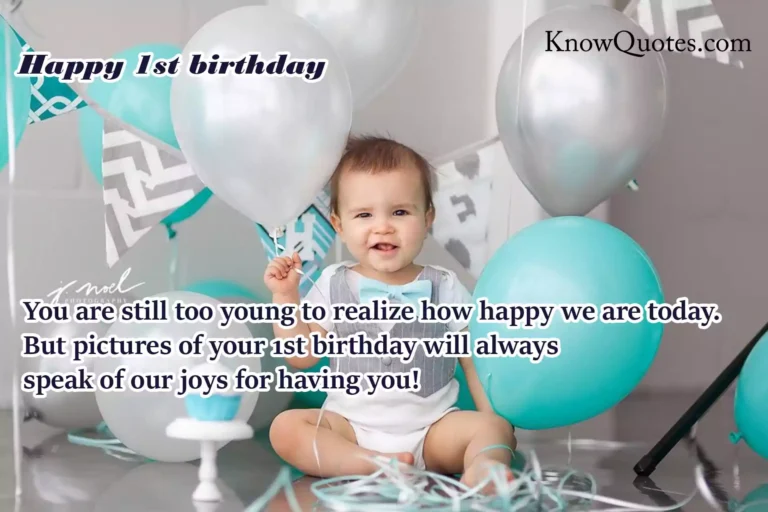 1st Birthday Quotes