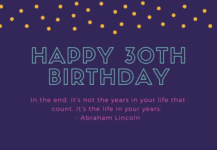 30TH Birthday Quotes