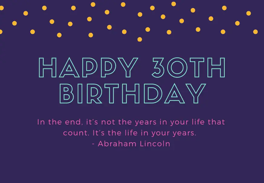 30TH Birthday Quotes