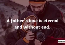Father Love Quotes in English