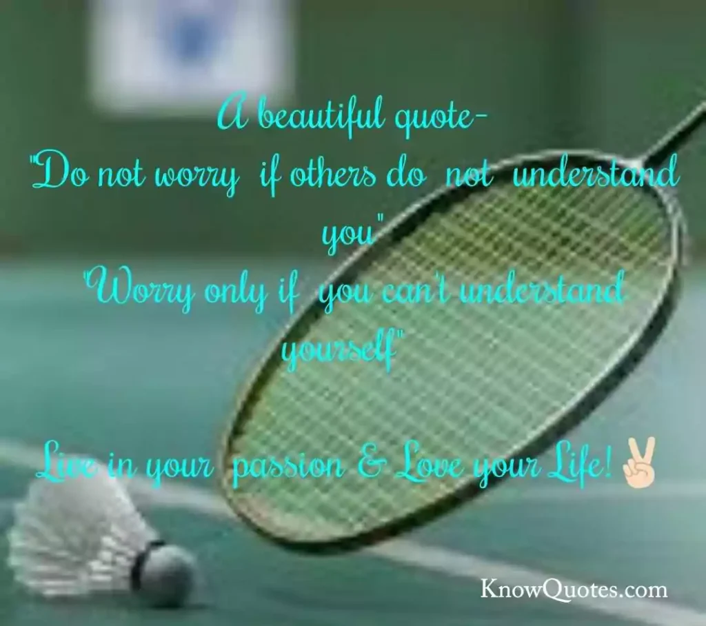 Badminton Quotes Inspirational