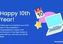 10 Years Work Anniversary Wishes