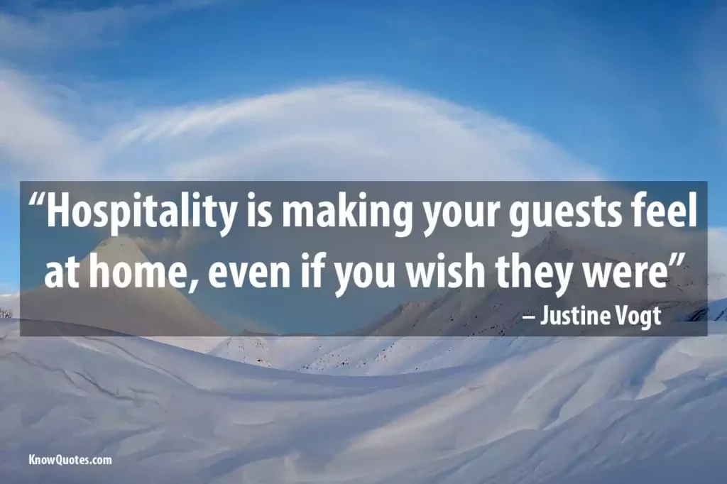 Funny Hospitality Quotes