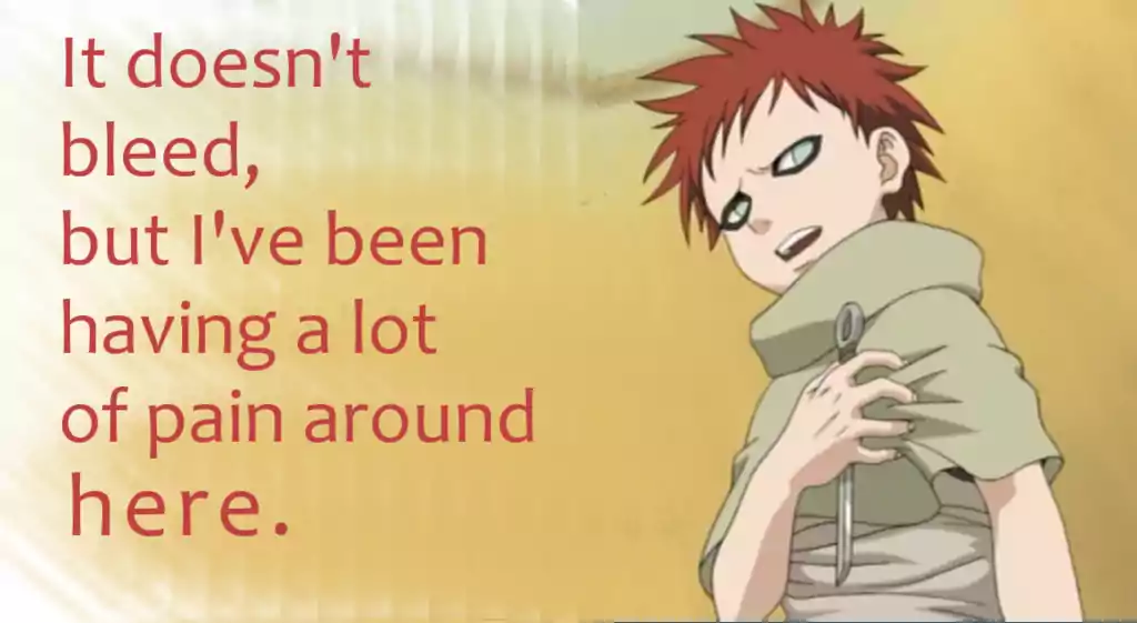 Gaara Quotes About Love