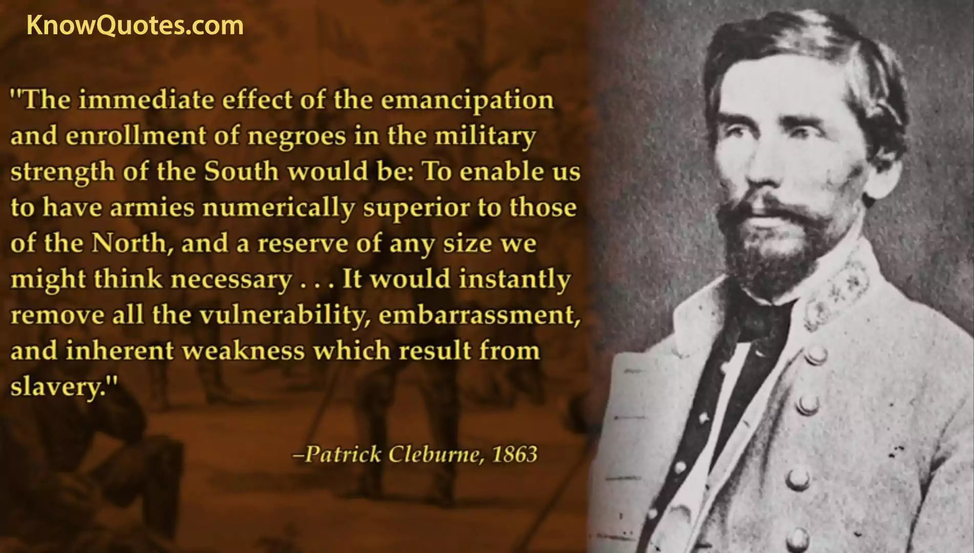 General Patrick Cleburne Quotes