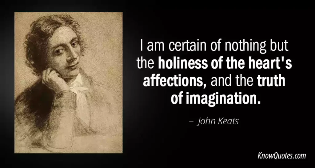 John Keats Quotes on Life
