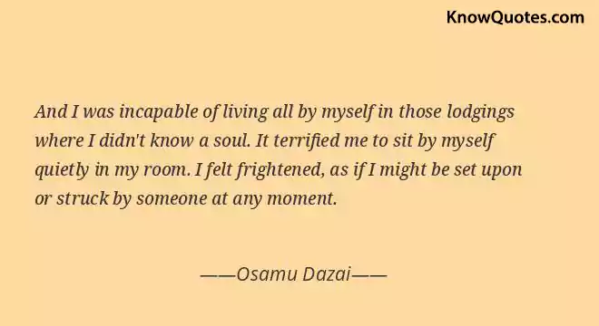 Schoolgirl Osamu Dazai Quotes