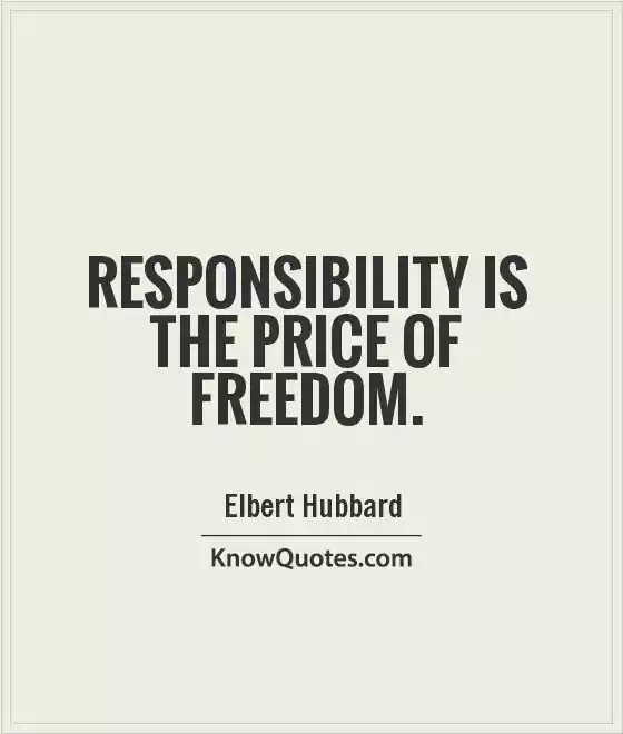 Responsibility Quotes and Sayings