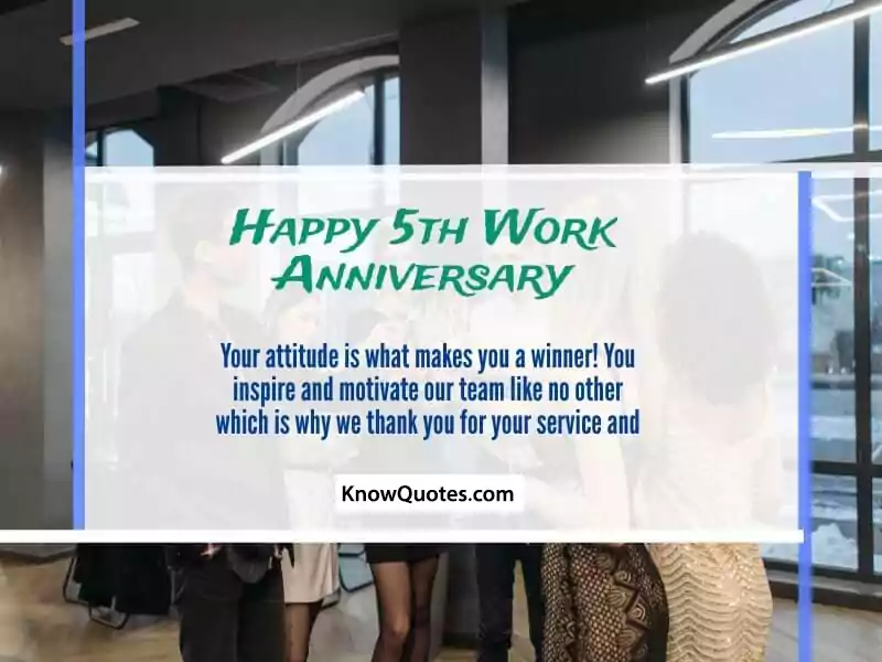 5 Year Anniversary Quotes for Employees