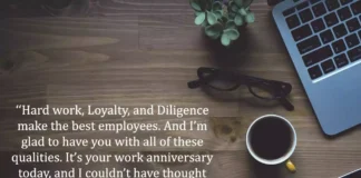 Anniversary Quotes for Work