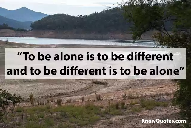Being Alone Quotes and Sayings