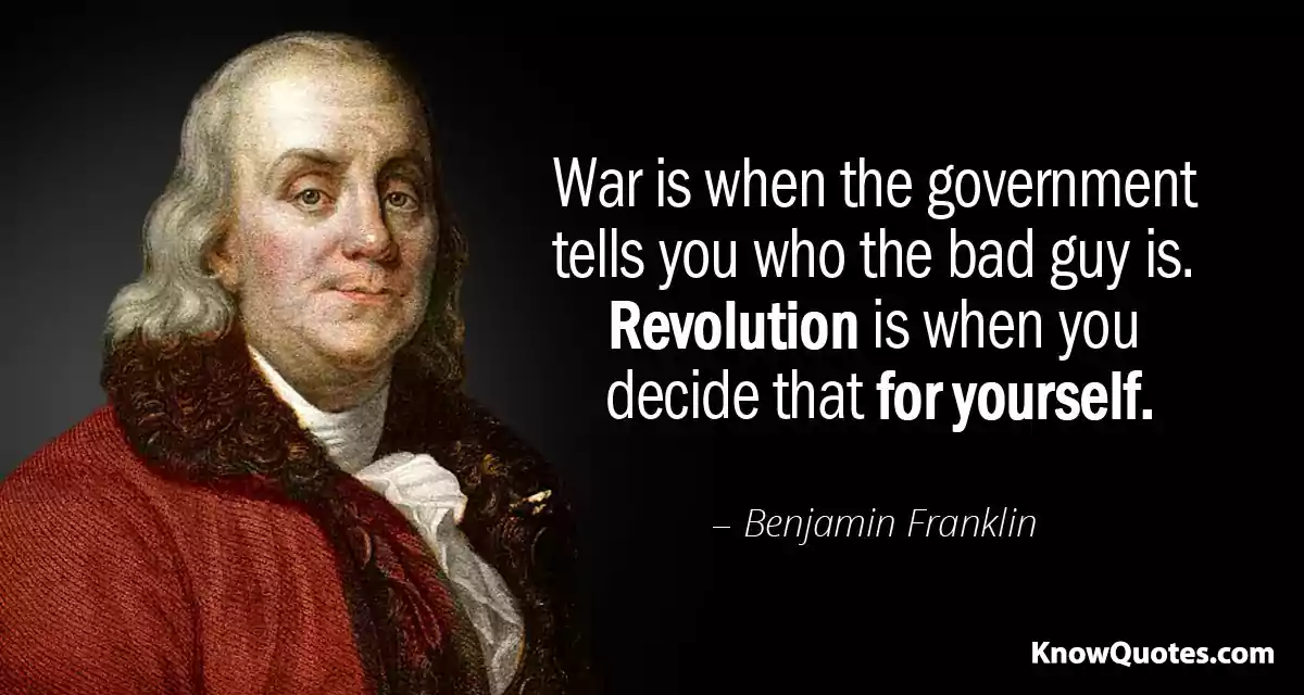 Benjamin Franklin Quotes About Freedom