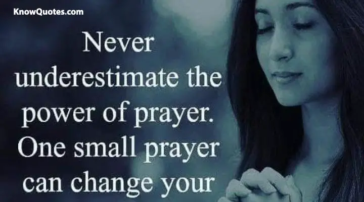 Inspirational Quotes of Prayer