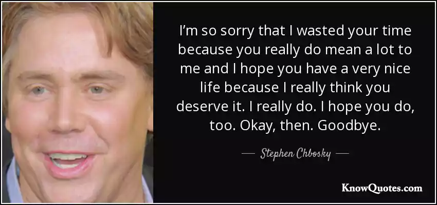 Stephen Chbosky Quotes Things Change