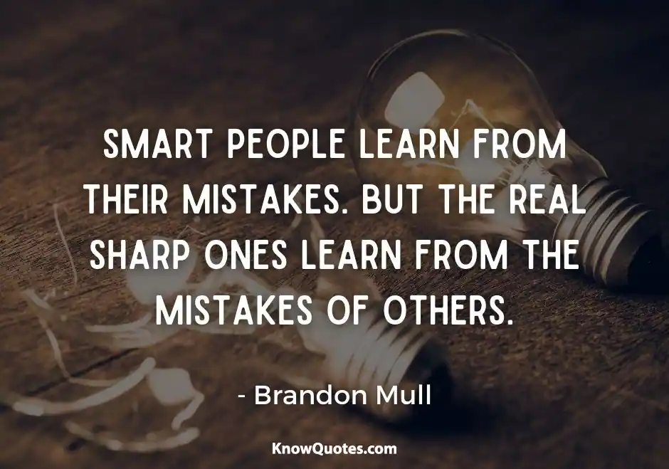 Motivational Quotes Learning From Mistakes