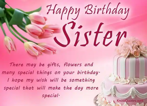 Hbd Quotes for Sister