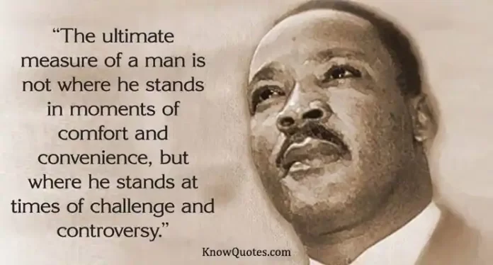 Martin Luther King Quotes About Life