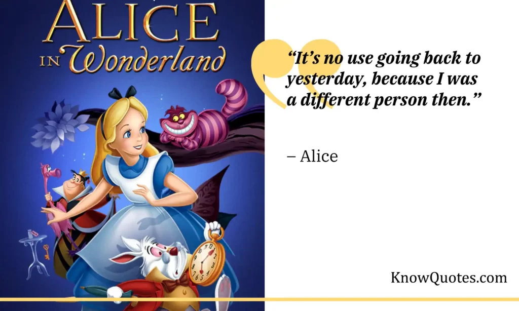Alice Quotes Alice in Wonderland