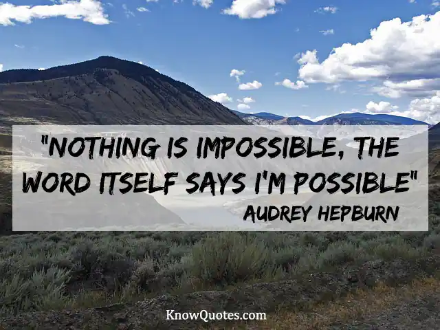 Motivational Quotes Nothing Is Impossible