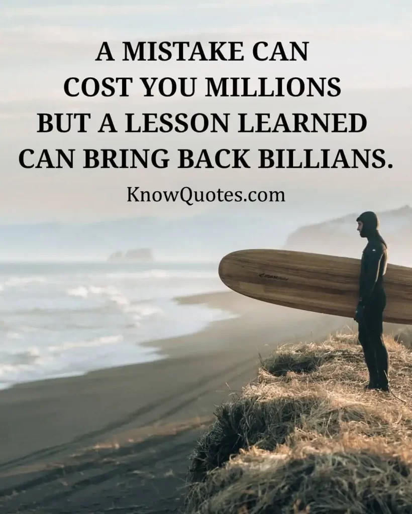 Quotes of Learning From Mistakes