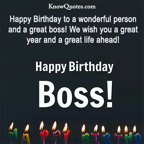 Birthday Wish for Boss