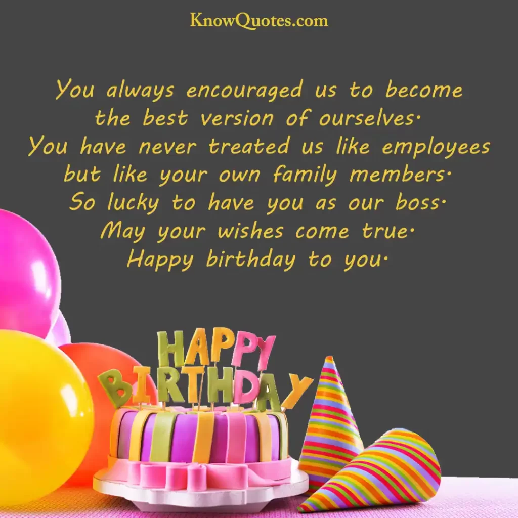 Birthday Wish for Boss Quotes