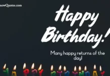 Birthday Wish For