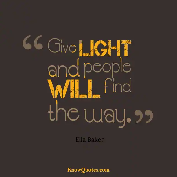 Inspirational Quotes on Light