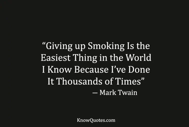 Famous Quotes About Smoking