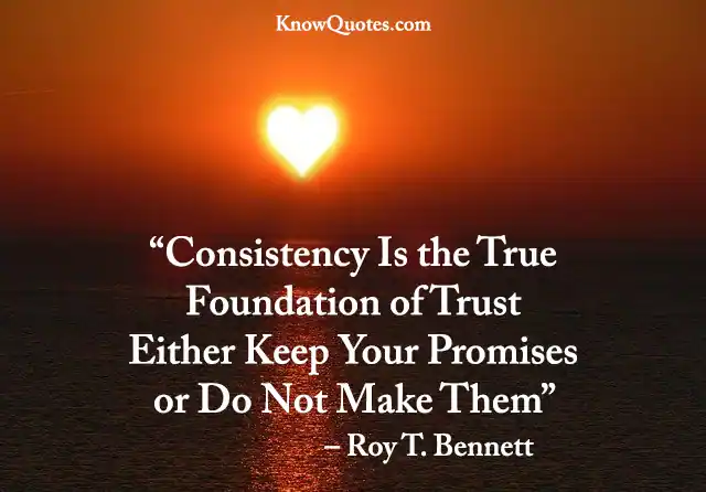 Consistency Quotes Love