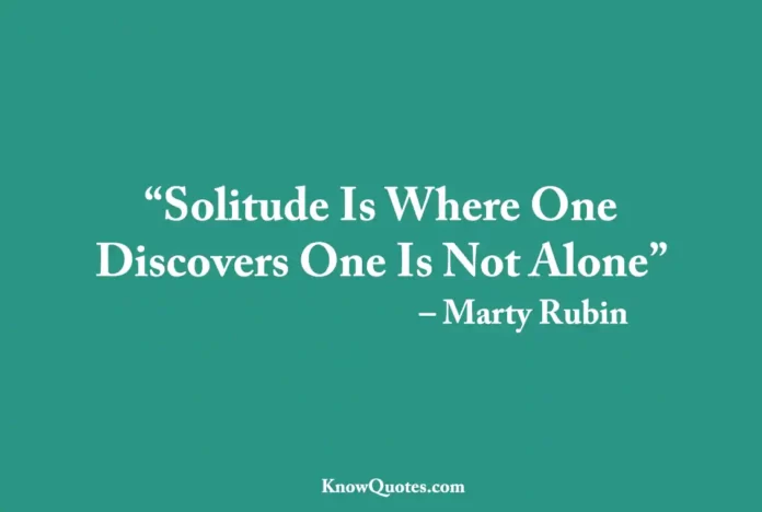 Solitude Sayings