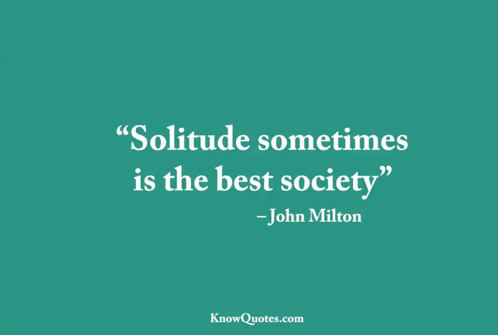 Solitude Quotes in English