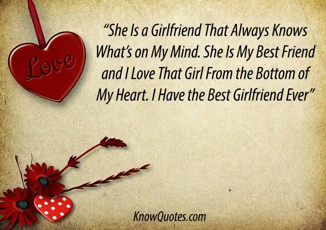Having the Best Girlfriend Ever Quotes