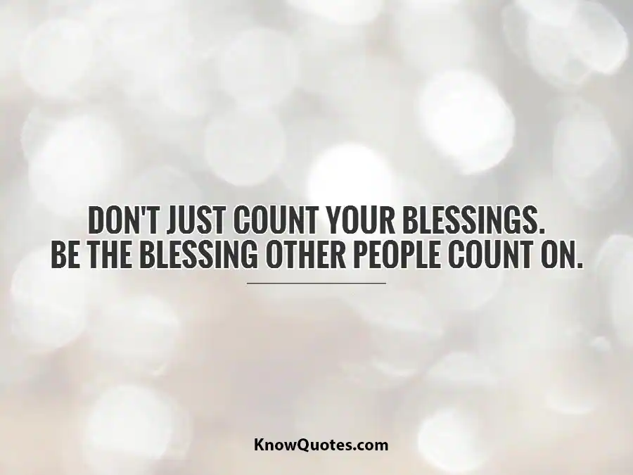 Blessing Others Quotes