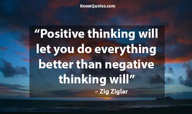Quote on Positive Thinking
