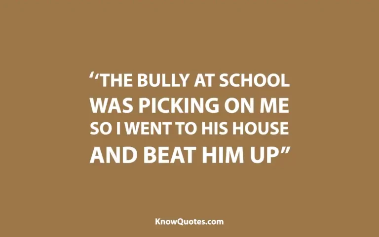 Bully Quotes Funny