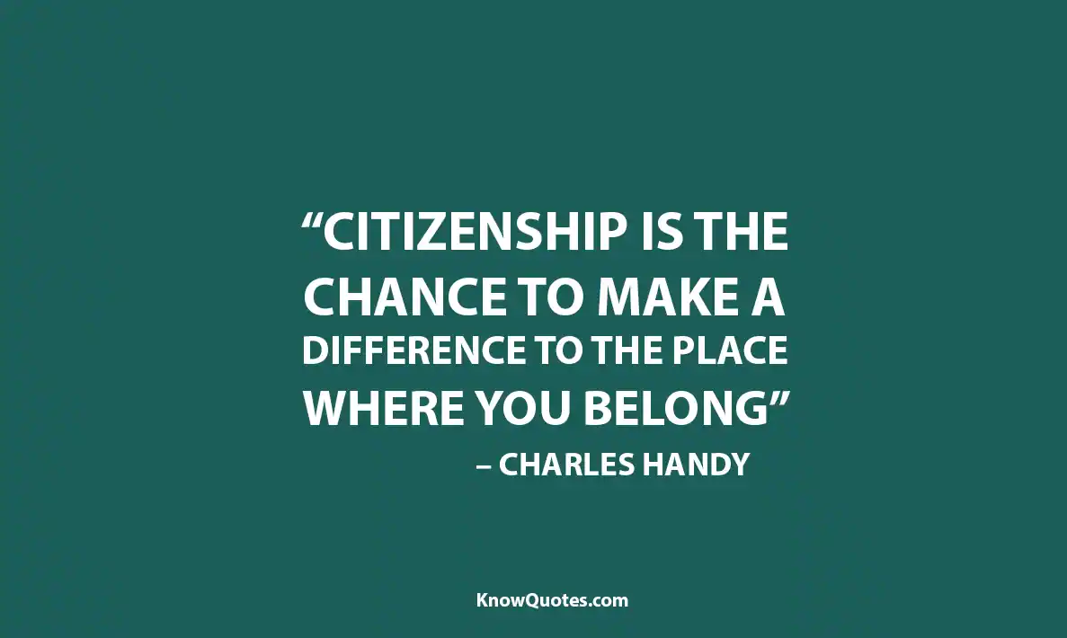 Famous Quotes About Citizenship