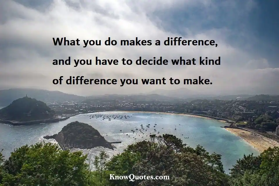 Inspirational Quote Making a Difference